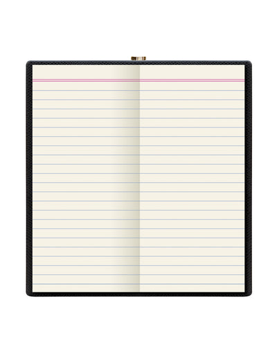Legacy Slim Pocket Ruled Notebook Black