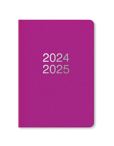 Dazzle A5 Week to View Diary 2024-2025 - Multilanguage#colour_purple