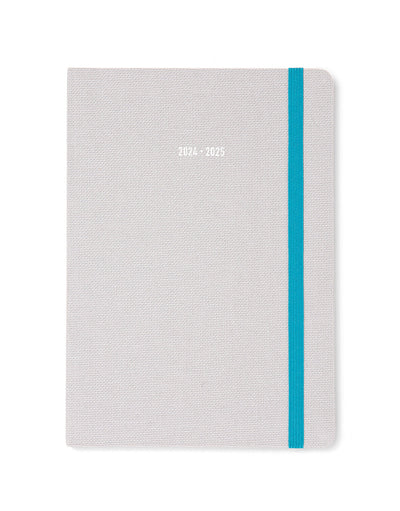 Raw A5 Week to View Diary 2024-2025 - Multilanguage#colour_grey