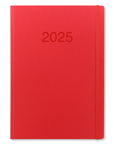 Memo A4 Week to View Diary 2025 - Multilanguage 25-080270#colour_red