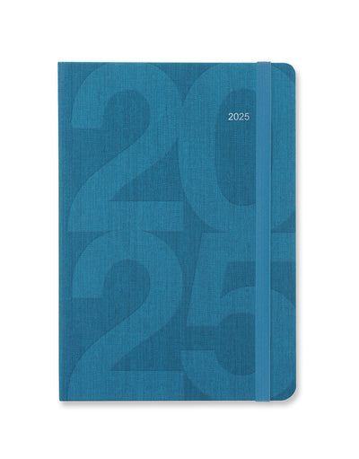 Block A5 Week to View Diary 2025 - Multilanguage 25-081671#colour_teal