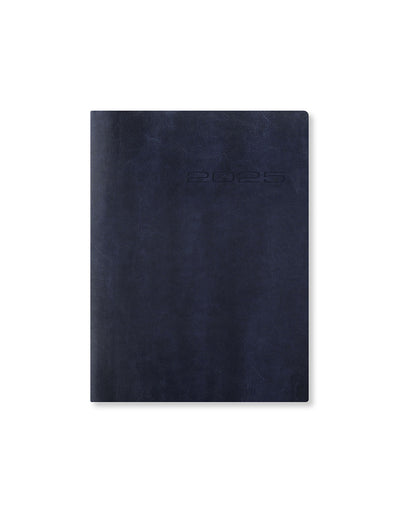 Lecassa A6+ Day to a Page Diary with Appointments 2025 - Multilanguage 25-081741#colour_navy