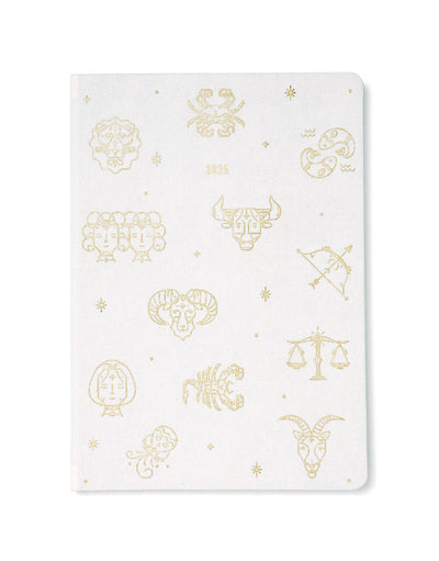 Zodiac A5 Week to View Diary 2025 - Multilanguage 25-082297#colour_ivory