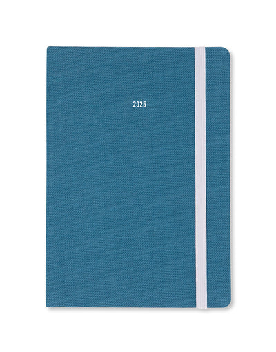 Raw A5 Week to View Diary 2025 - Multilanguage 25-082308#colour_teal