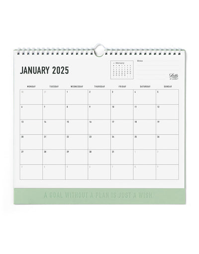 Conscious 2025 Wall Calendar Sage 25-082347#colour_sage