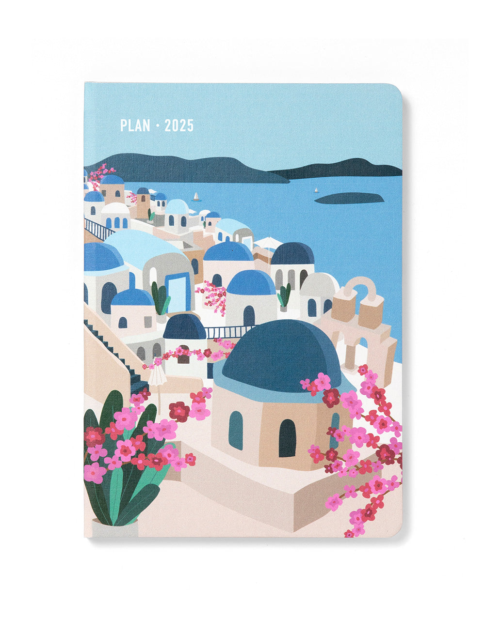 Wanderlust A5 Week to View Diary 2025 - Multilanguage 25-082434#colour_santorini