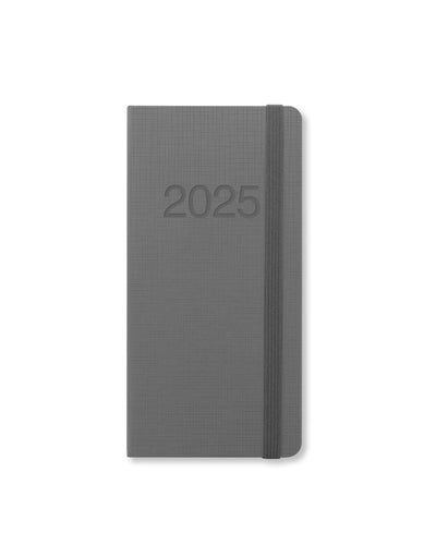 Memo Slim Week to View Diary 2025 - Multilanguage 25-082493#colour_concrete