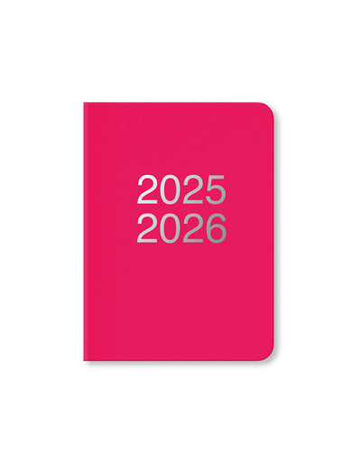 Letts Dazzle A6 Week to View Diary 2025-2026 - Multilanguage 26-030354 #colour_pink