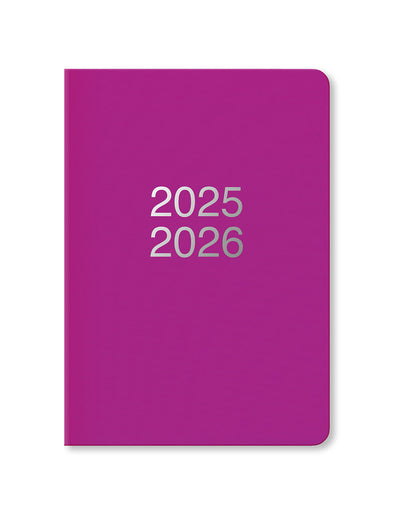 Letts Dazzle A5 Week to View Diary 2025-2026 - Multilanguage 26-031116 #colour_purple