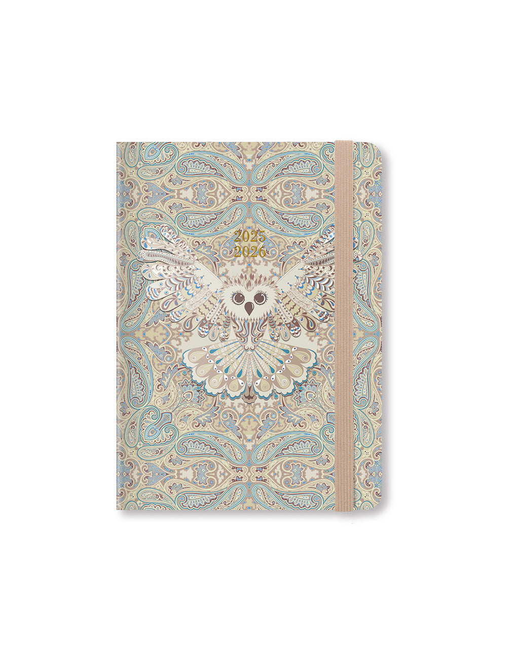 Letts Paisley A6 Week to View Diary 2025-2026 - Multilanguage 26-031137 #colour_owl