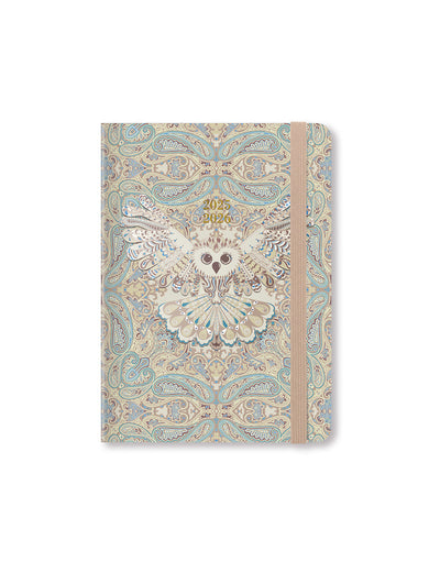 Paisley A6 Week to View Diary 2025-2026 - Multilanguage