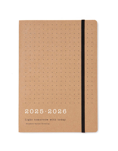 Letts Eco Writers Quotes A5 Week to View Diary 2025-2026 - Multilanguage 26-031474 #colour_kraft