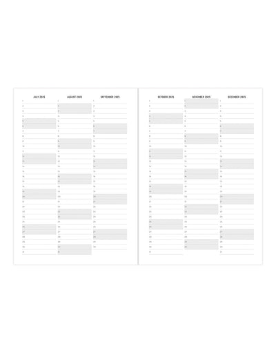 Letts Spring Valley A5 Week to View 18-Month Diary 2025-2026 - Multilanguage 26-031799 #colour_mint