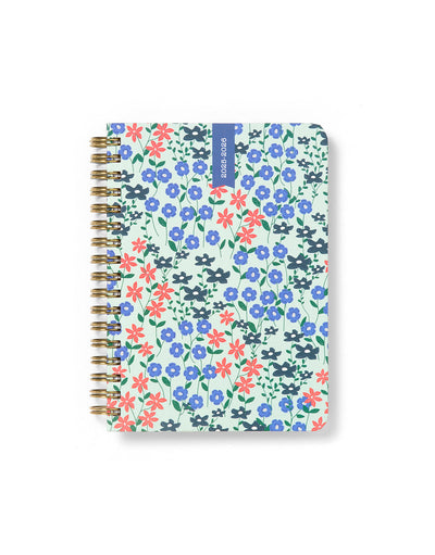 Letts Spring Valley A6 Week to View 18-Month Diary 2025-2026 - Multilanguage 26-031802 #colour_mint