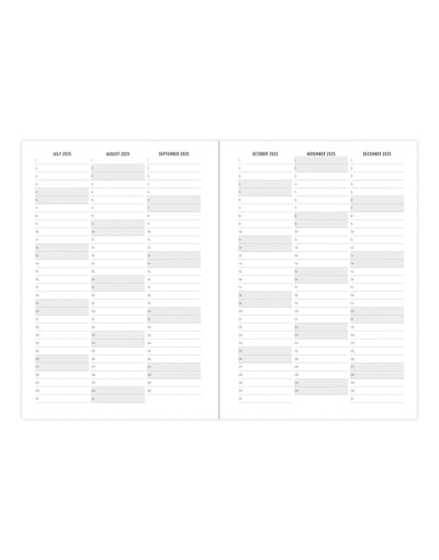 Letts Spring Valley A6 Week to View 18-Month Diary 2025-2026 - Multilanguage 26-031802 #colour_mint
