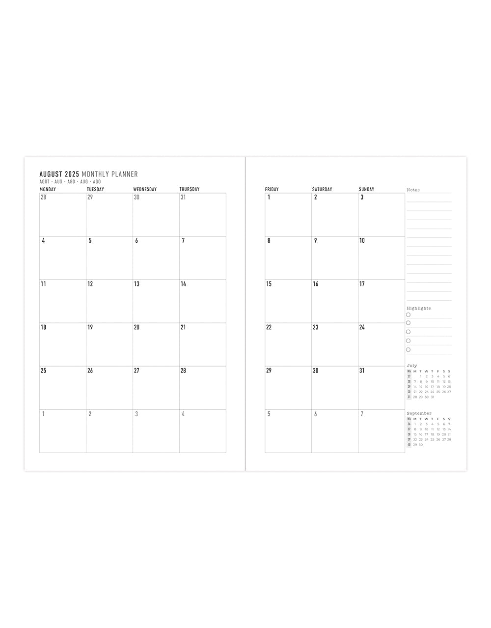 Letts Morocco A5 Week to View Diary 2025-2026 - Multilanguage 26-031812 #colour_coral