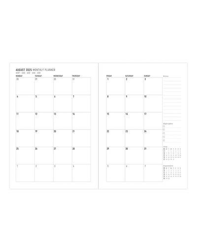 Letts Morocco A5 Week to View Diary 2025-2026 - Multilanguage 26-031812 #colour_coral