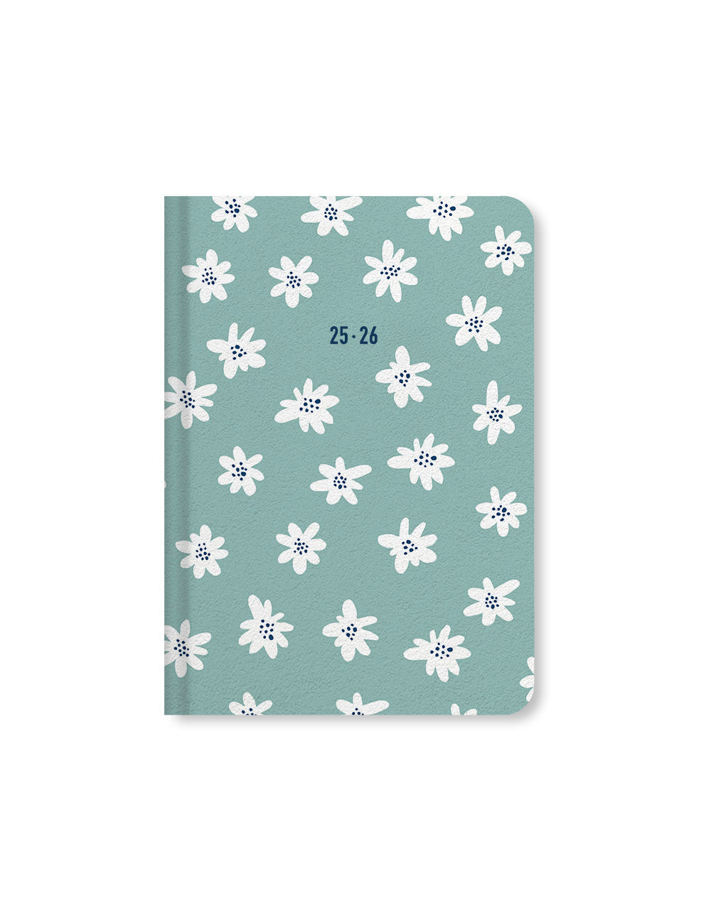 Letts Daisies A6 Week to View Diary 2025-2026 - Multilanguage 26-031869 #colour_mint