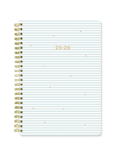 Letts Stripes A5 Week to View Diary 2025-2026 - Multilanguage 26-031874 #colour_sky