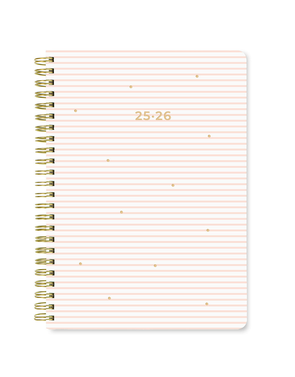 Letts Stripes A5 Week to View Diary 2025-2026 - Multilanguage 26-031875 #colour_pink
