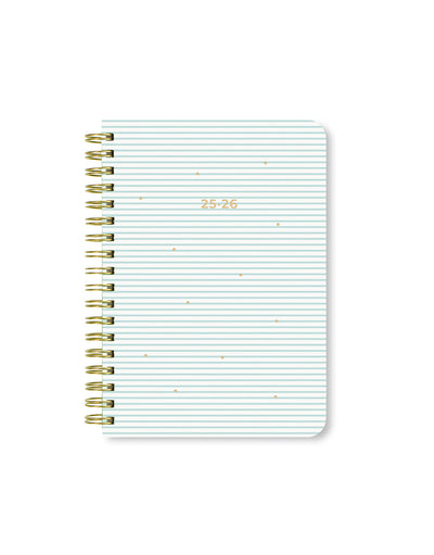 Letts Stripes A6 Week to View Diary 2025-2026 - Multilanguage 26-031878 #colour_sky