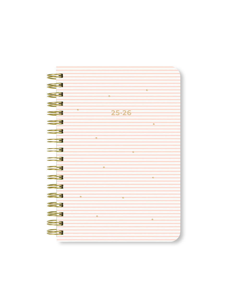 Letts Stripes A6 Week to View Diary 2025-2026 - Multilanguage 26-031879 #colour_pink