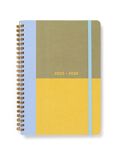 Letts Colour Block A5 Week to View Diary 2025-2026 - Multilanguage 26-031894 #colour_lime