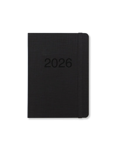 Letts of London Memo A6 Week to View Diary 2026 - Multilanguage Black 26-080263 #colour_black