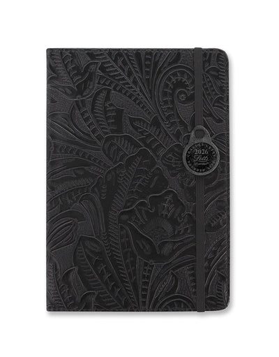 Letts of London Baroque A5 Week to View Diary 2026 - Multilanguage Black 26-080391 #colour_black
