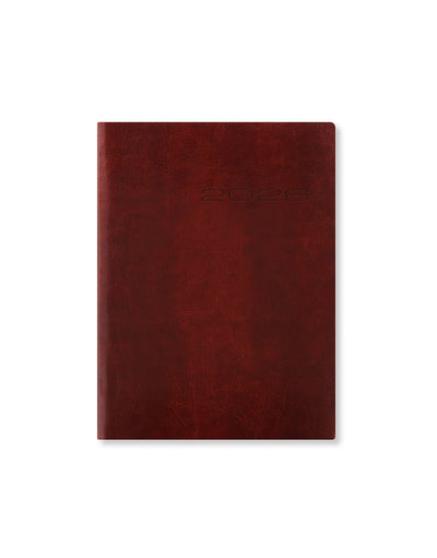 Letts of London Lecassa A6+ Week to View Diary 2026 - Multilanguage Brown 26-080408 #colour_brown