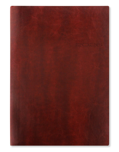 Letts of London Lecassa A4 Week to View Diary 2026 - Multilanguage Brown 26-080421 #colour_brown