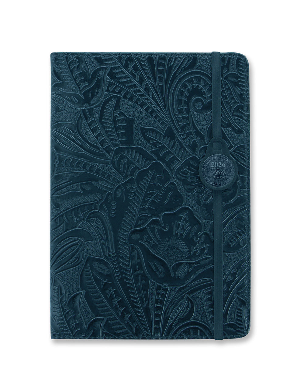 Letts of London Baroque A5 Week to View Diary 2026 - Multilanguage Navy 26-080618 #colour_navy