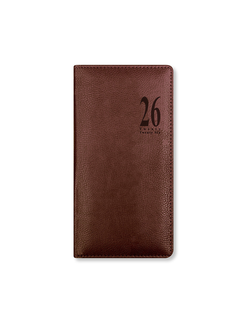 Letts of London Milano Slim Week to View Diary 2026 - Multilanguage Chocolate 26-081173 #colour_chocolate