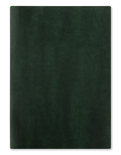 Letts of London Lecassa A4 Week to View Diary 2026 - Multilanguage British Racing Green 26-081745 #colour_british-racing-green