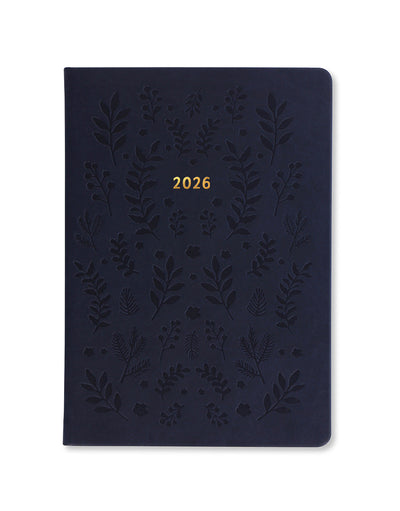 Letts of London Woodland A5 Week to View Diary 2026 - Multilanguage Navy 26-082165 #colour_navy