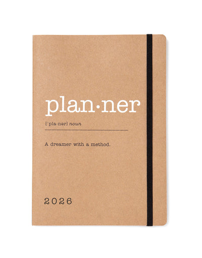 Letts of London Eco Writers A5 Week to View Diary 2026 - Multilanguage Kraft 26-082285 #colour_kraft