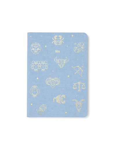 Zodiac A6 Week to View Diary 2026 - Multilanguage