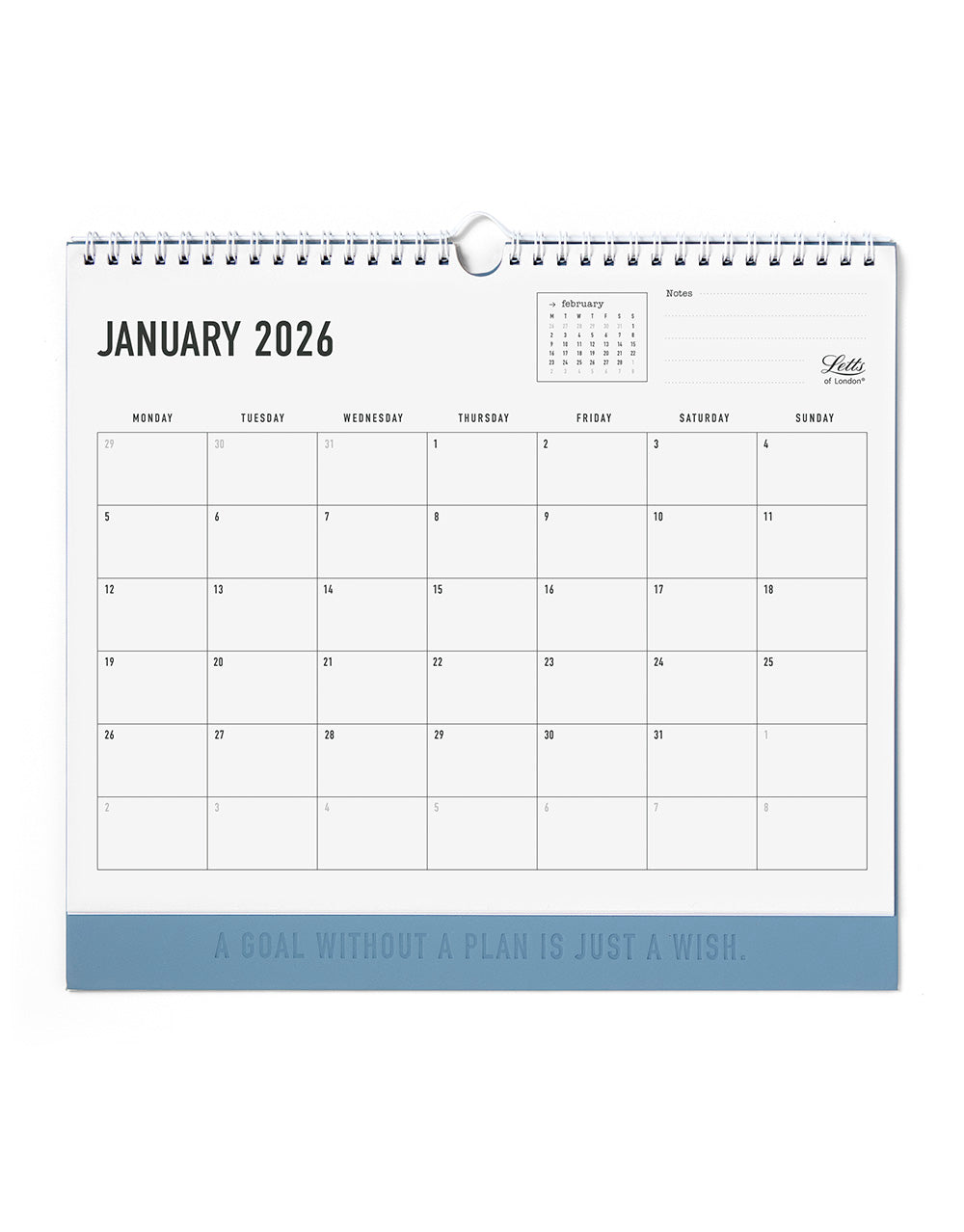 Letts of London Conscious 2026 Wall Calendar Ocean 26-082349 #colour_ocean
