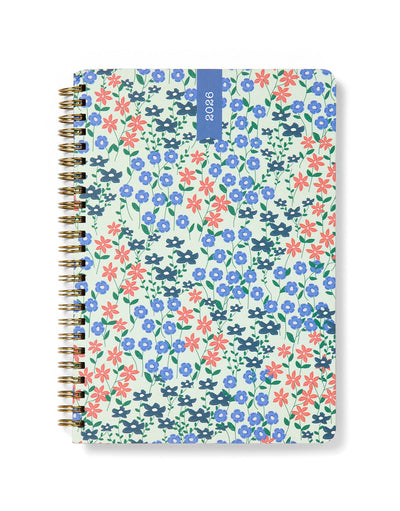 Letts of London Spring Valley A5 Week to View Diary 2026 - Multilanguage Mint 26-082377 #colour_mint