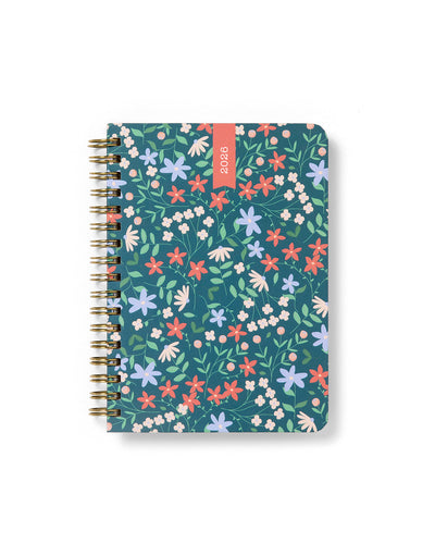 Letts of London Spring Valley A6 Week to View Diary 2026 - Multilanguage Green 26-082379 #colour_green