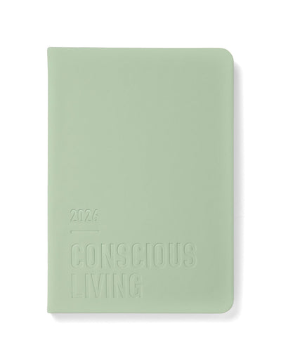 Letts of London Conscious A5 Week to View Diary 2026 - Multilanguage Sage 26-082396 #colour_sage
