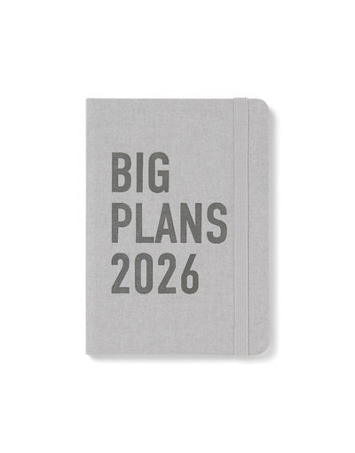 Letts of London Big Plans A6 Week to View Diary 2026 - Multilanguage Stone 26-082425 #colour_stone