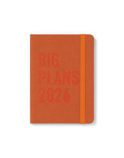 Letts of London Big Plans A6 Week to View Diary 2026 - Multilanguage Rust 26-082426 #colour_rust