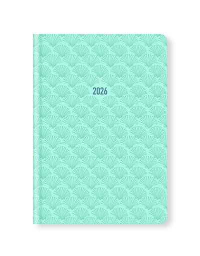 Letts of London By the Sea A5 Week to View Diary 2026 - Multilanguage Aquamarine 26-082477 #colour_aquamarine
