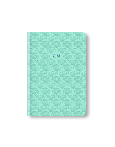 Letts of London By the Sea A6 Week to View Diary 2026 - Multilanguage Aquamarine 26-082478 #colour_aquamarine