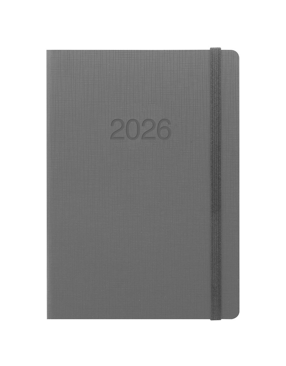 Letts of London Memo A5 Week to View Diary 2026 - Multilanguage Concrete 26-082491 #colour_concrete