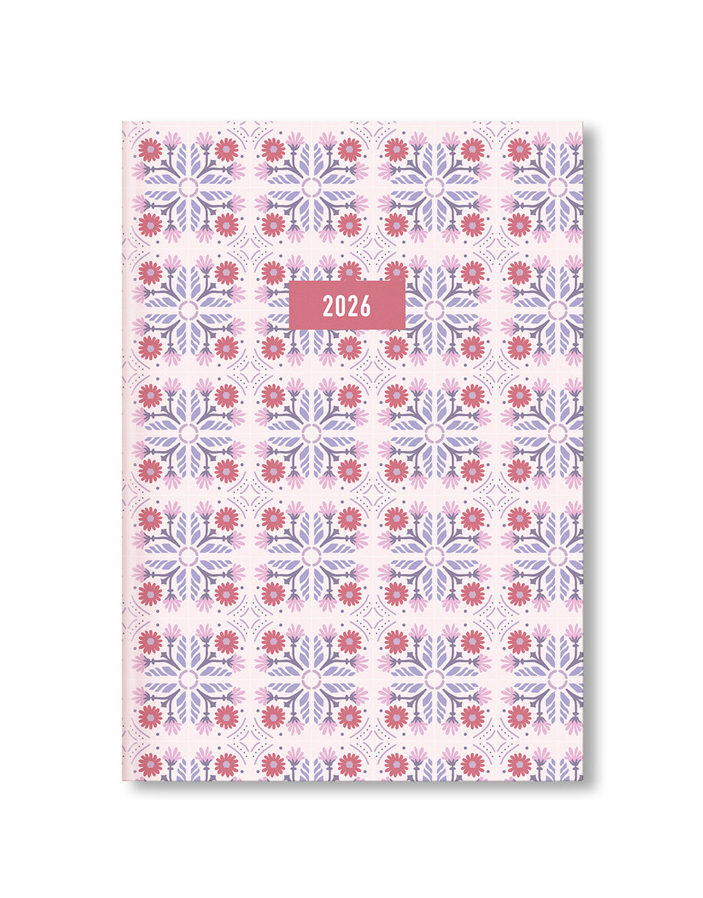 Letts of London Morocco A5 Week to View Diary 2026 - Multilanguage Pink 26-082494 #colour_pink