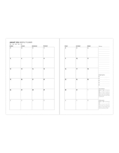 Letts of London Morocco A6 Week to View Diary 2026 - Multilanguage Pink 26-082496 #colour_pink