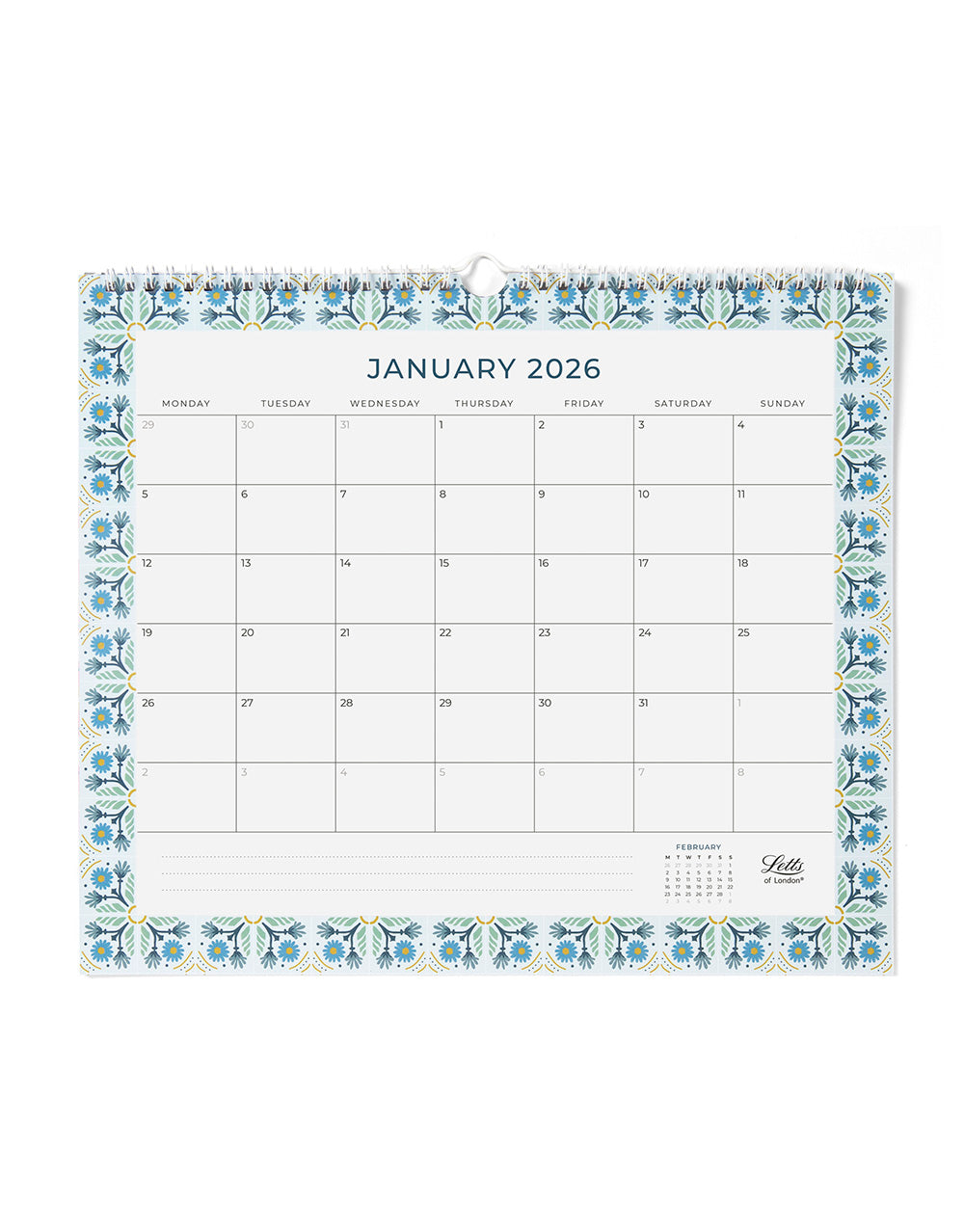 Letts of London Morocco 2026 Wall Calendar 26-082498