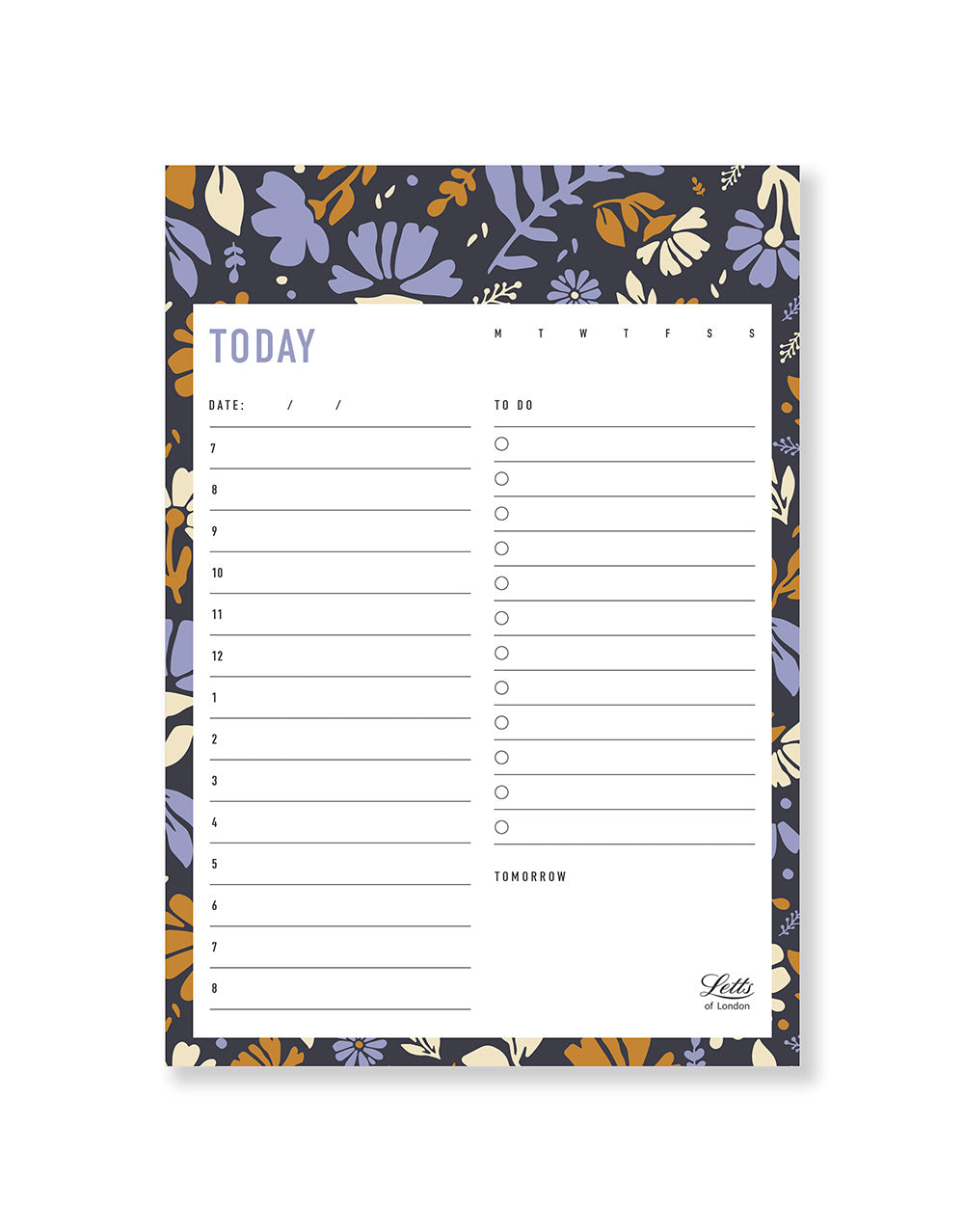 La Belle Nature A5 Today Notepad 990355 - Letts of London#colour_bleu